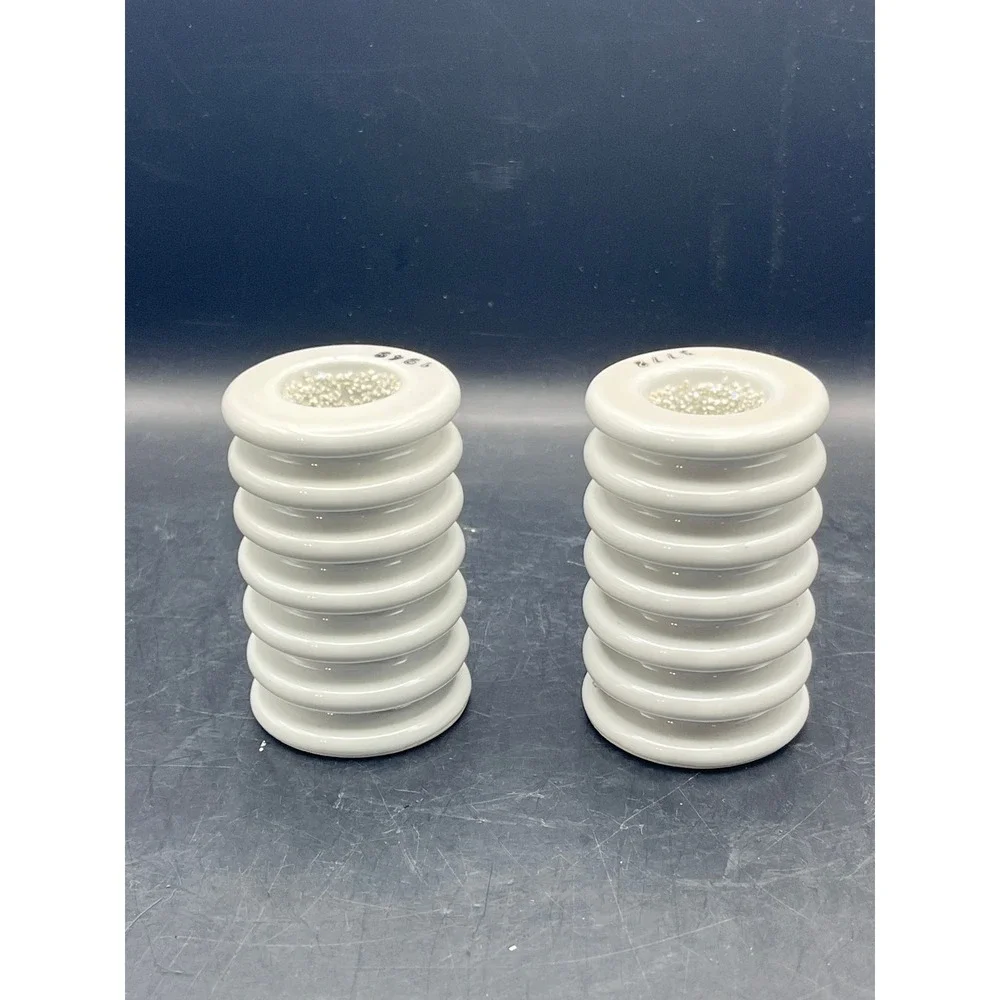 2 VTG Porcelain Insulators Retro Candle Holders 3.25